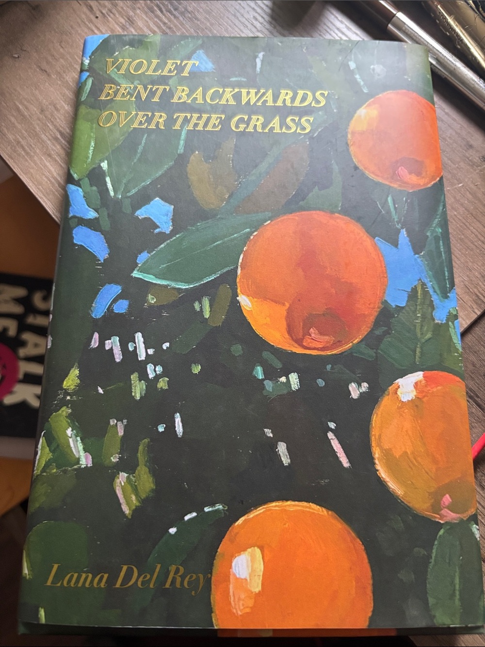 Dell Coffee Table Book with Orange and Green Botanical Cover